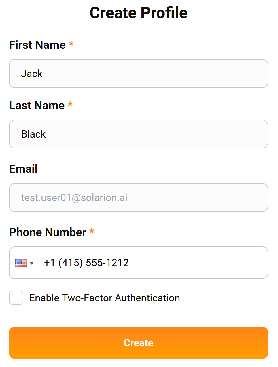 Add a User - Login