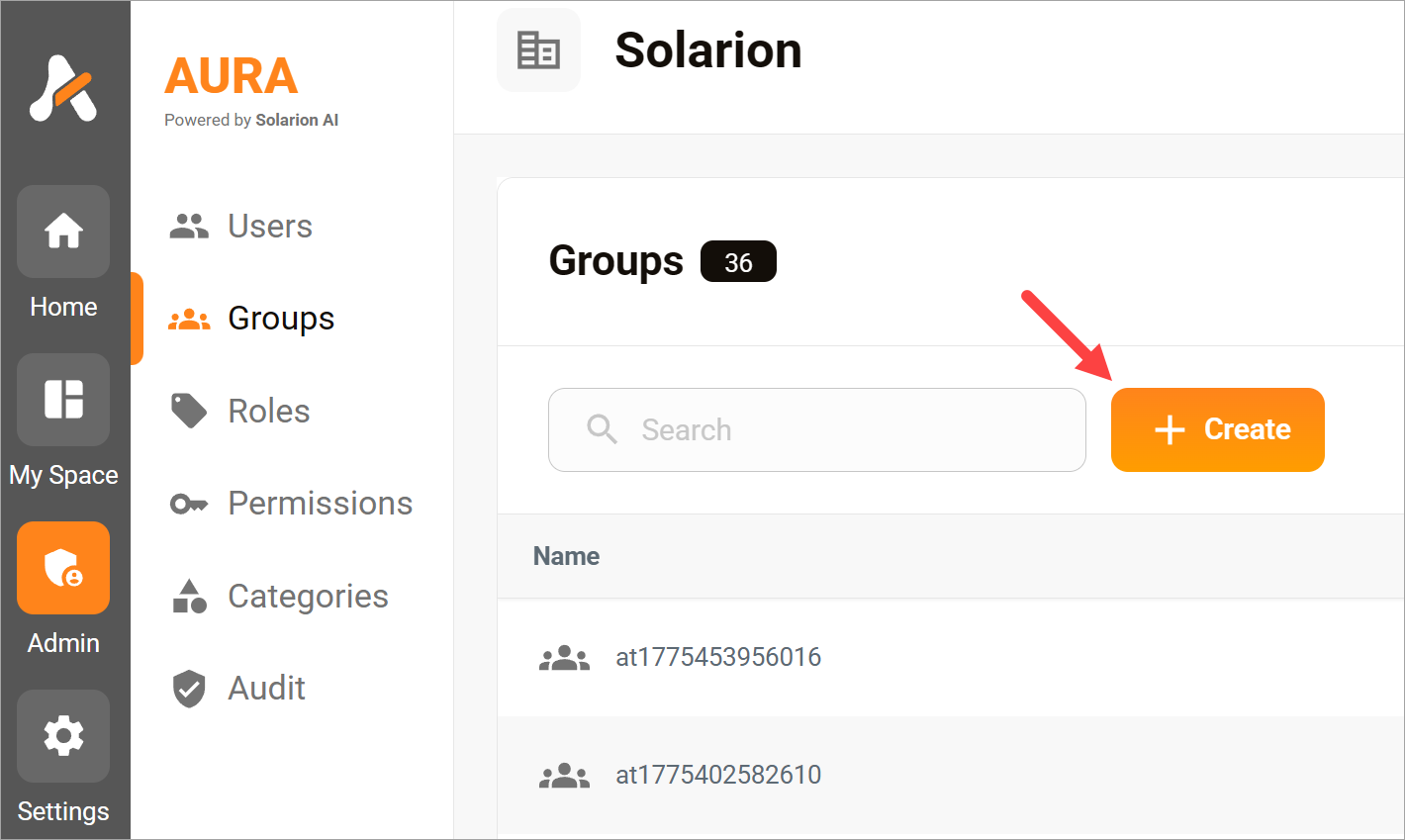 Create a Group - Add User