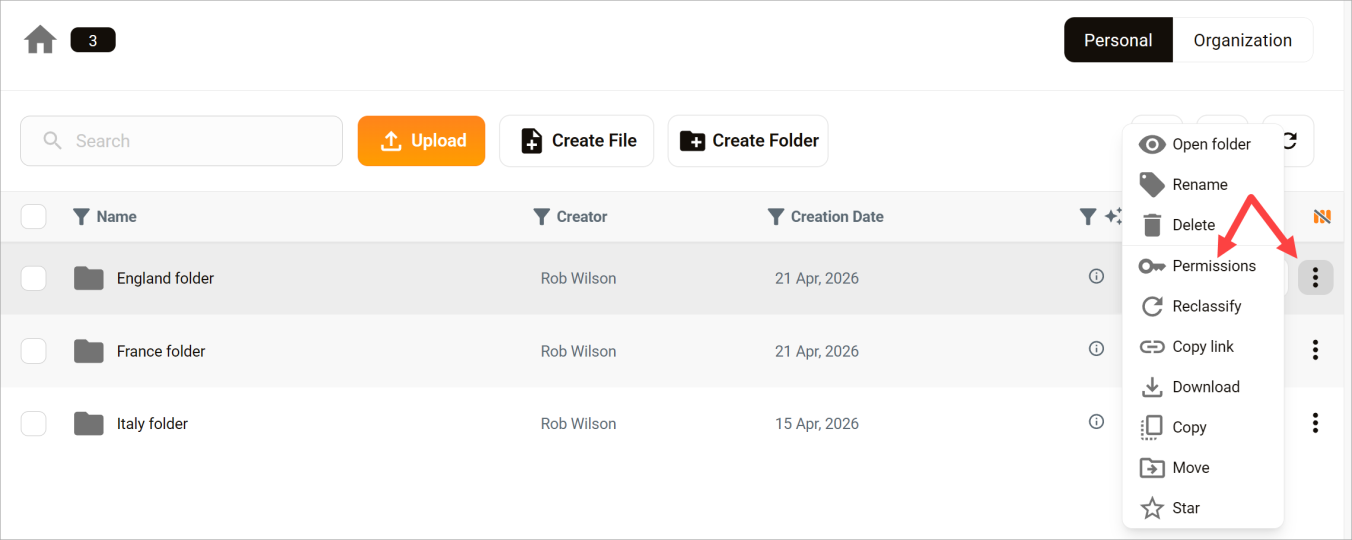 Create a Permission Rule - Open Permissions