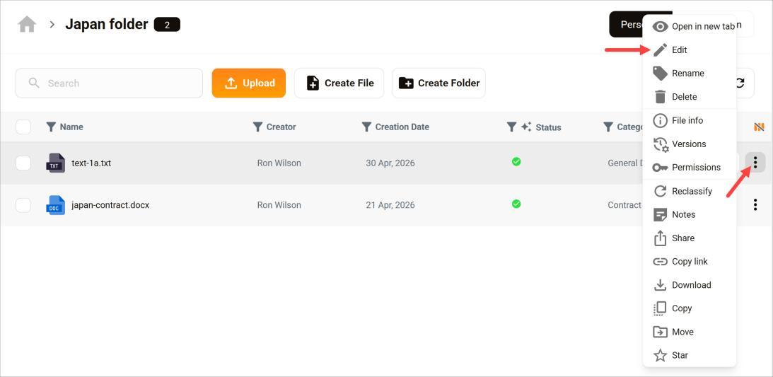 Edit a File with AuraSync
