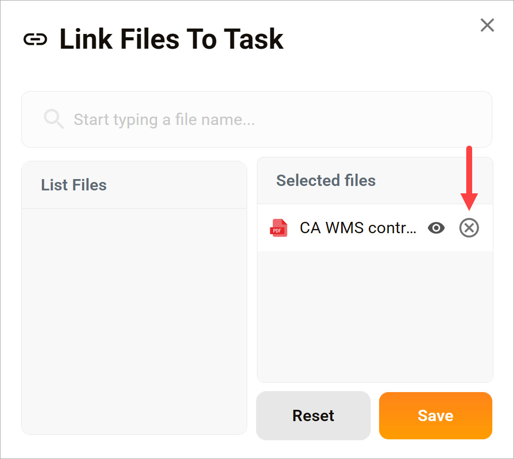 Remove the link