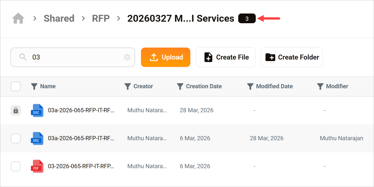 Use the File/Filter Search